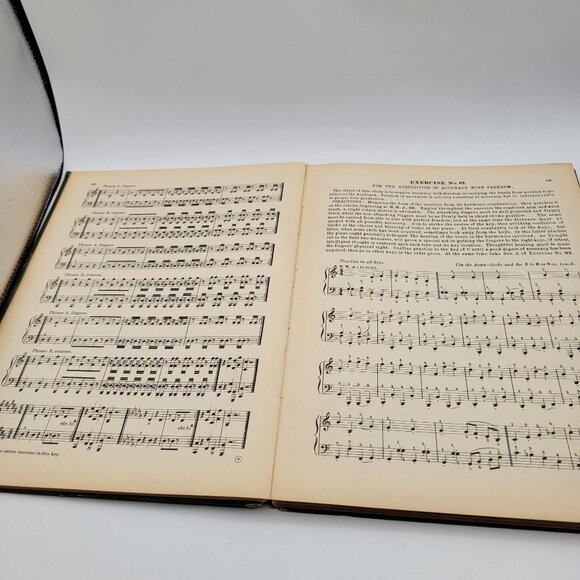Virgil Clavier Method Book 2 Antique 1906 Hardcover Foundation Exercises Piano - Picture 13 of 16